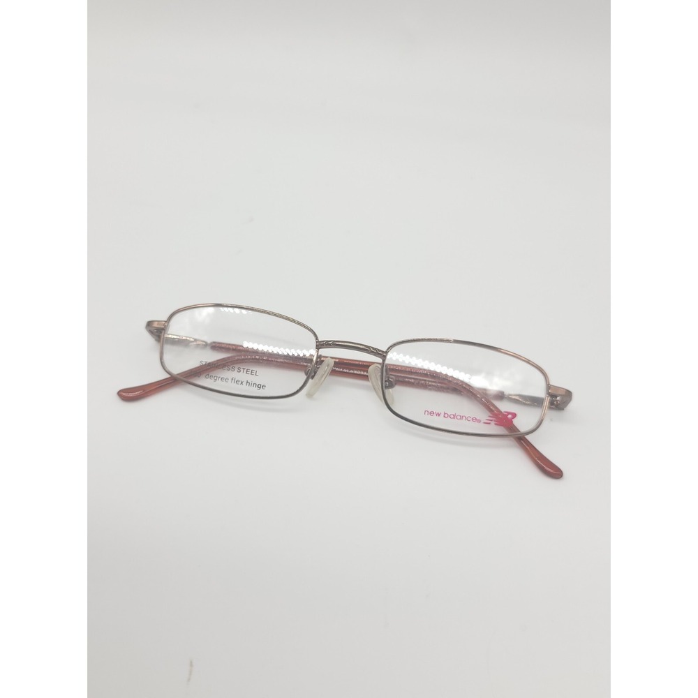 New Balance NBK 43-1 44-18-125 Brown Matte Full Rim Metal Eyeglasses Frame